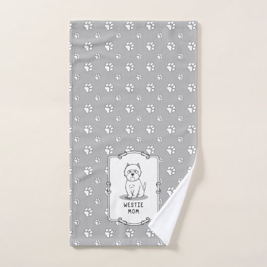 Westie Mam - West Highland White Terrier Mam Bad Handdoek (Handdoek)