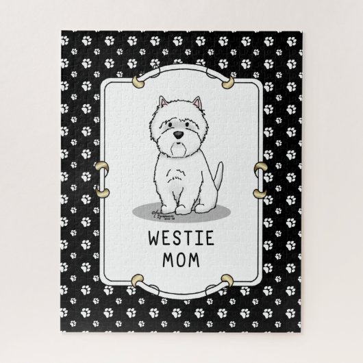 Westie Mam - West Highland White Terrier Mam Legpuzzel (Verticaal)