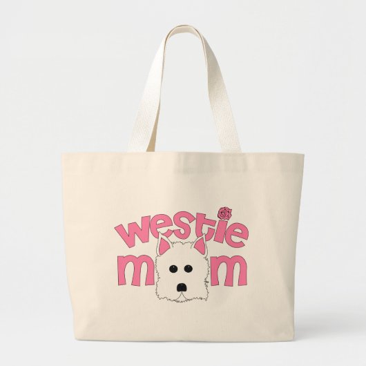 Westie mama grote tote bag (Voorkant)