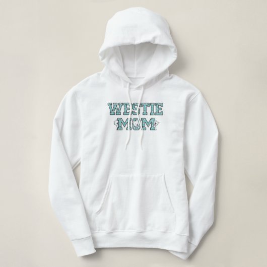 Westie mama hoodie (Design voorkant)