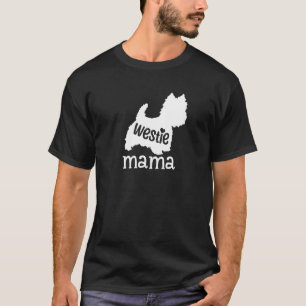 Westie Mama Schattig West Highland Witte Terriër H T-shirt