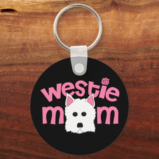 Westie mama sleutelhanger (Voorkant)