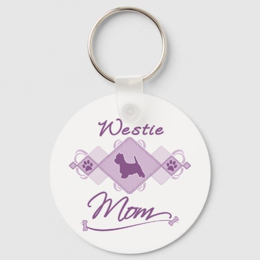 Westie mama sleutelhanger (Voorkant)