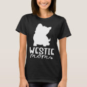 Westie mama t-shirt (Voorkant)