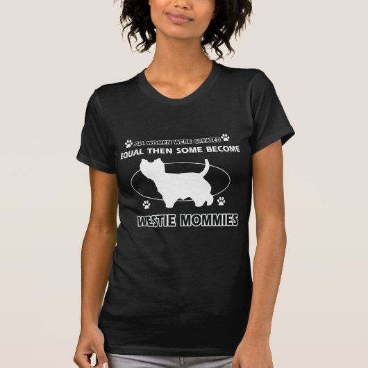 westie mammie design t-shirt (Voorkant)