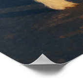 Westie met een geel Poster (Hoek)