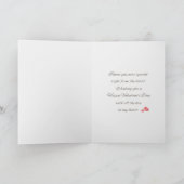 Westie met Hartjes Valentijnsdag Kaart (Binnen)