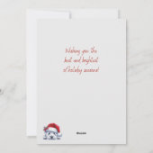 Westie met Pakketten Kerst Kaart (Achterkant)