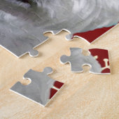 WESTIE MET SNOWFLAKS LEGPUZZEL (Zijkant)