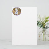Westie met zeilboten briefpapier (Staand voorkant)