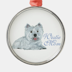 Westie Moeder Metalen Ornament