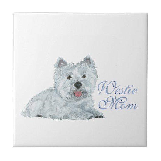 Westie Moeder Tegeltje (Voorkant)