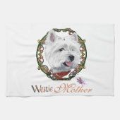 Westie Moederdag Theedoek (Horizontaal)