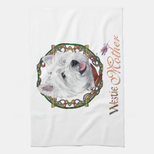 Westie Moederdag Theedoek
