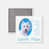 Westie Mom Magnet (Voorkant / Achterkant)