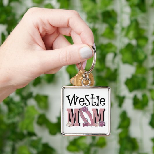 Westie MOM Sleutelhanger (Hand)