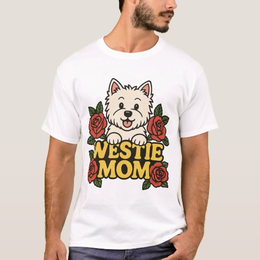 Westie Mom T-shirt (Voorkant)
