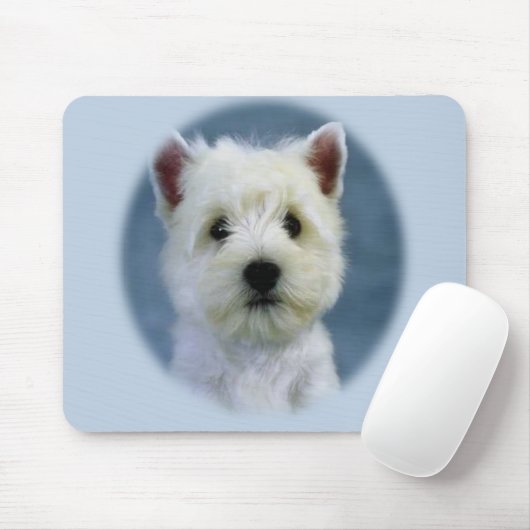 Westie mousepad muismat (Met muis)