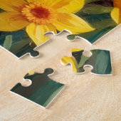 Westie Narcissen Tuin Kunst Legpuzzel (Zijkant)