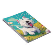 Westie notitieboek - Westie leeft zijn beste leven (Rechterzijde)