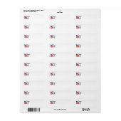 Westie Obama Retouradreslabel Etiket (Full Sheet)