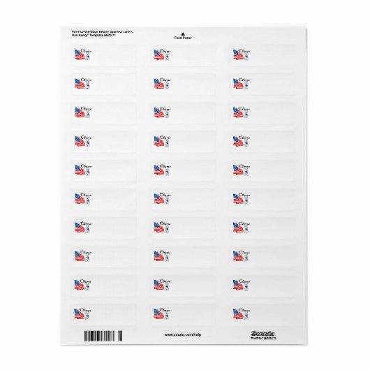 Westie Obama Return Address Label (Full Sheet)