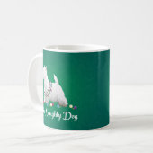 Westie of West Highland Terrier Feliz Naughty Dog Koffiemok (Voorkant links)