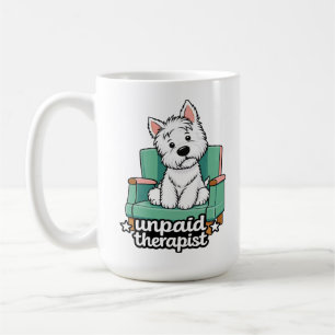 Westie - onbetaalde therapeut koffiemok