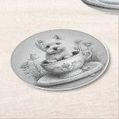 Westie onderzetter - Wes-tea (Gebogen)