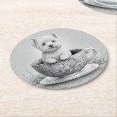 Westie onderzetter - Wes-tea (Gebogen)