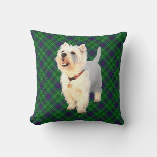 Westie op Schotse KUSSENLOPER Kussen