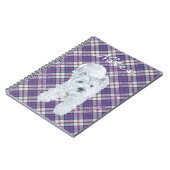 Westie op Tartan Notitieboek (Linkerzijde)