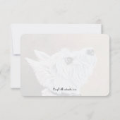 Westie Opzoeken Profiel B Bedankkaart (Achterkant)