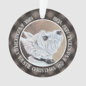 Westie Opzoeken Profiel B Ornament (voorkant)