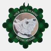 Westie Opzoeken Profiel B Ornament Kaart (Voorkant)