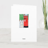 Westie over de Kerstkaart van Mijlen Feestdagen Kaart (Achterkant)