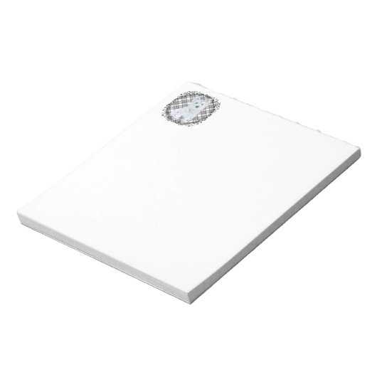 Westie over Tartan Notitieblok (Linkerzijde)