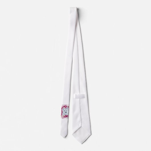 Westie over Tartan Stropdas (Achterkant)