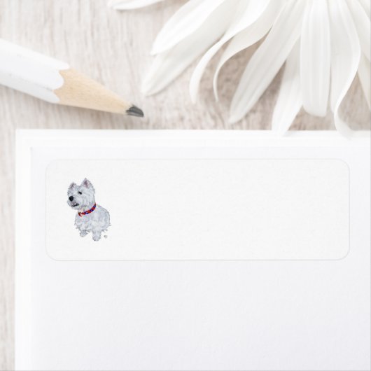 Westie Patriotic Return Address Label (Insitu)