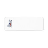 Westie Patriotic Return Address Label (Voorkant)