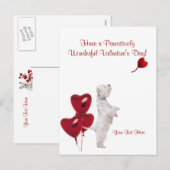 Westie Pawsitief Wonderlijke Valentijn Wensen #2 Feestdagenkaart (Voorkant / Achterkant)