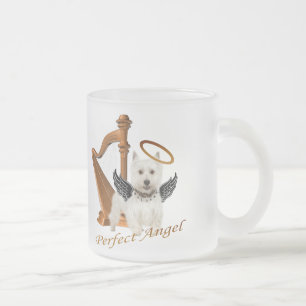 Westie Perfect Angel Matglas Koffiemok