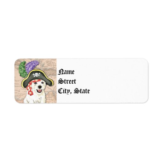 Westie Pirate Etiket (Voorkant)