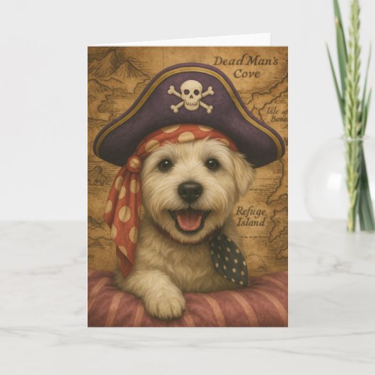 Westie Pirate Kaart (Voorkant)