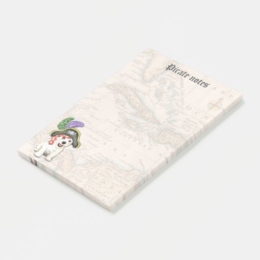 Westie Pirate Post-it® Notes (Schuin)