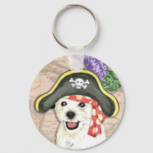 Westie Pirate Sleutelhanger
