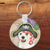 Westie Pirate Sleutelhanger (Voorkant)