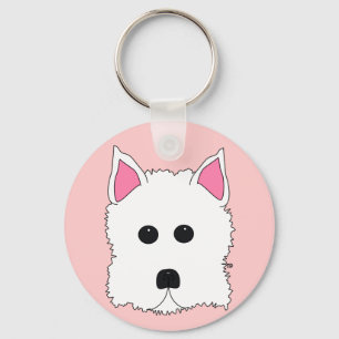 Westie Portrait Sleutelhanger