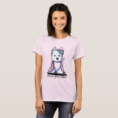 Westie Princess Sparkleheart T-shirt (Voorkant volledig)