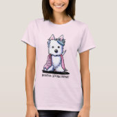 Westie Princess Sparkleheart T-shirt (Voorkant)